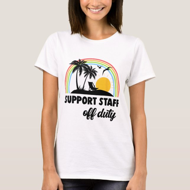 Camiseta Personal Encargado Del Servicio Arco Iris Fin Del  (Anverso)