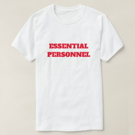 Camiseta Personal esencial en negrita y rojo