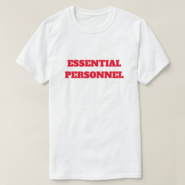 Camiseta Personal esencial en negrita y rojo (Diseño del anverso)