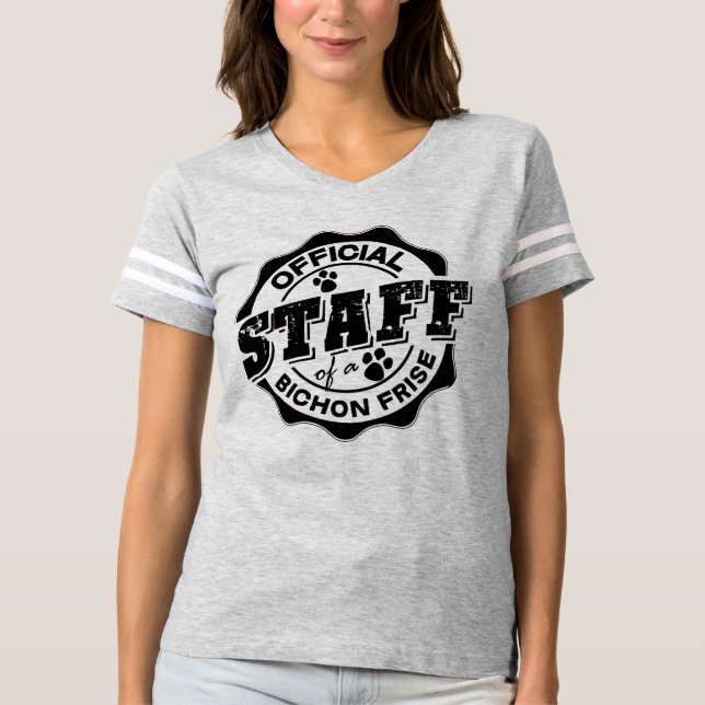 Camiseta Personal oficial de un Bichon Frise (Anverso)