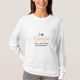 Camiseta Personalice - Agradecimiento por las cosas pequeña