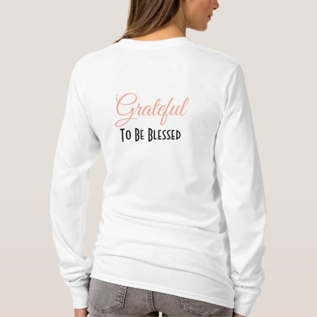 Camiseta Personalice - Agradecimiento por las cosas pequeña (Reverso)