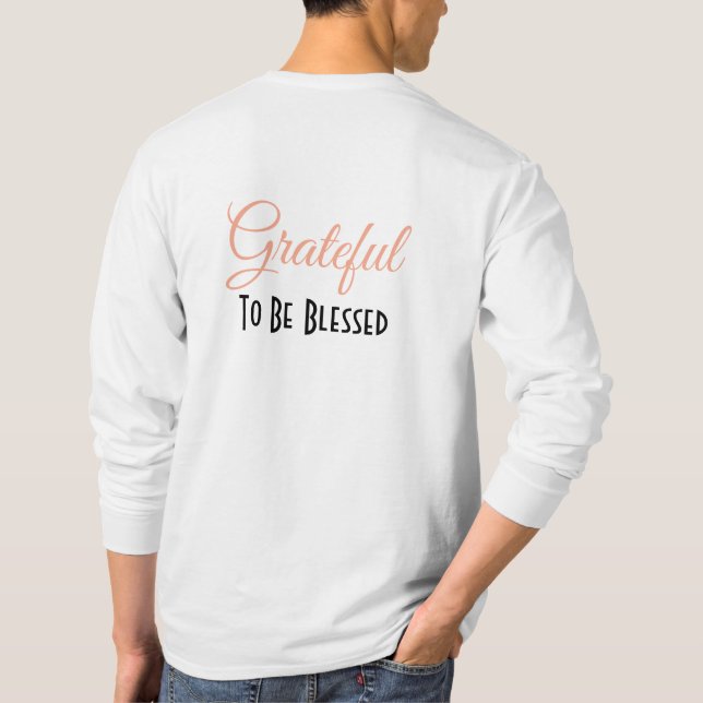Camiseta Personalice - Agradecimiento por las cosas pequeña (Reverso)