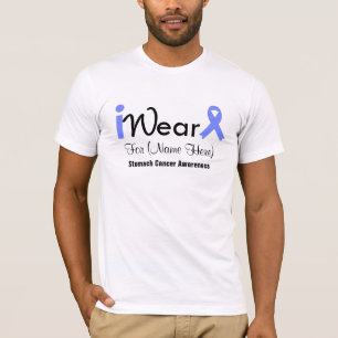 Camiseta Personalice al cáncer de estómago de la cinta de