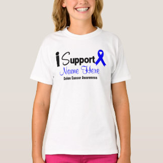 Camiseta Personalice Apoyo la Conciencia sobre el Cáncer de