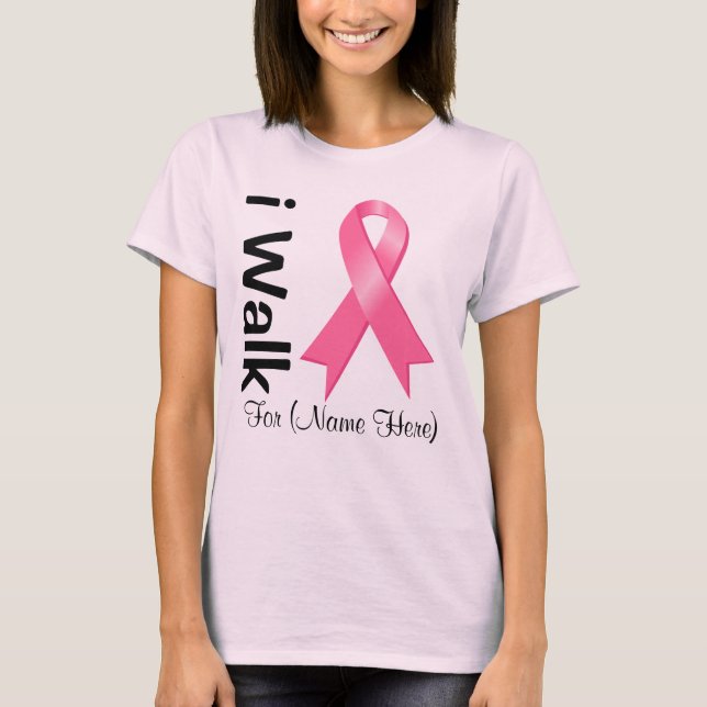 Camiseta Personalice Camino Por Conciencia Sobre El Cáncer  (Anverso)