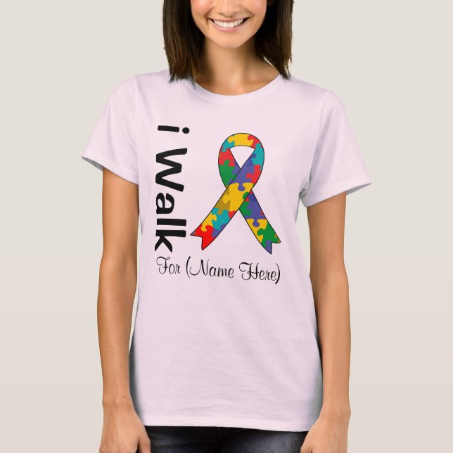Camiseta Personalice Camino Por La Conciencia Del Autismo (Anverso)