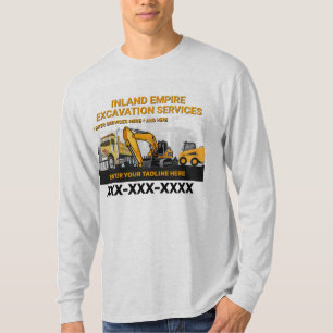 Camiseta Personalice Contratista General de Excavación Cons