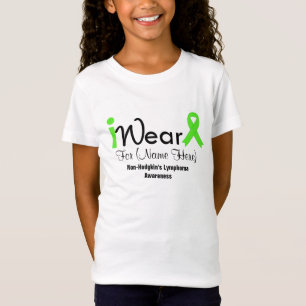 Camiseta Personalice el linfoma Non-Hodgkin de la verde