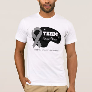 Camiseta Personalice el nombre del equipo - cáncer de