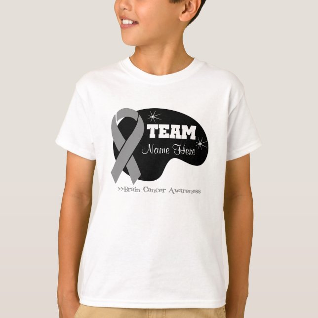 Camiseta Personalice el nombre del equipo - cáncer de (Anverso)