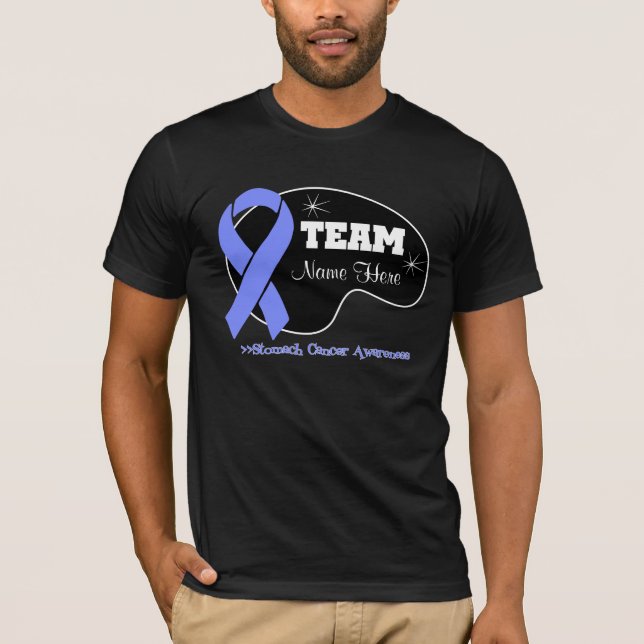 Camiseta Personalice el nombre del equipo - cáncer de (Anverso)