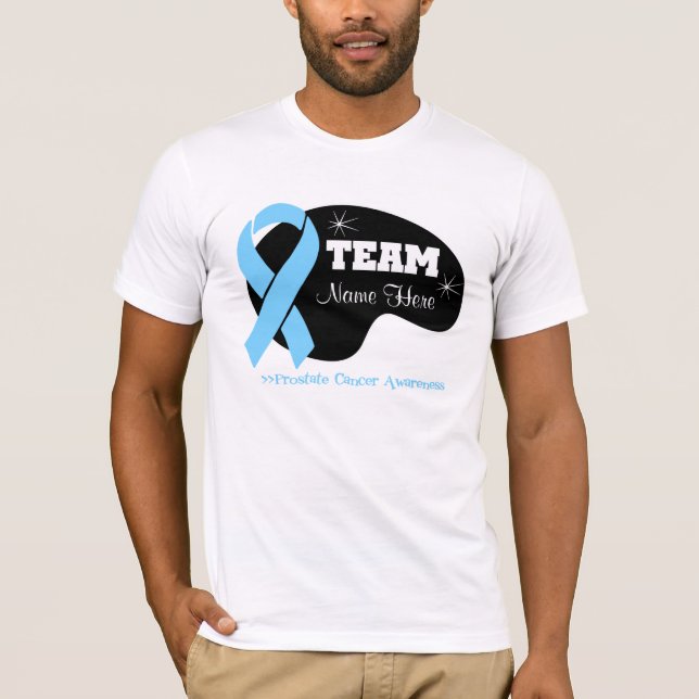 Camiseta Personalice el nombre del equipo - cáncer de (Anverso)