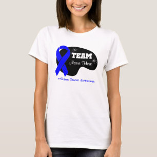 Camiseta Personalice el nombre del equipo - cáncer de colon