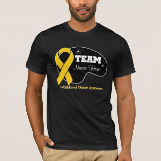 Camiseta Personalice el nombre del equipo - cáncer de la