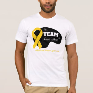 Camiseta Personalice el nombre del equipo - cáncer de la
