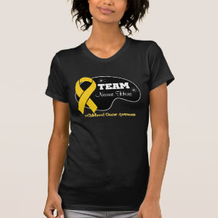 Camiseta Personalice el nombre del equipo - cáncer de la
