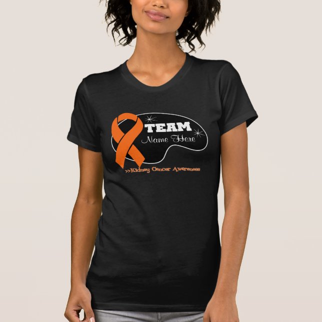 Camiseta Personalice el nombre del equipo - cáncer del (Anverso)