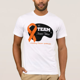 Camiseta Personalice el nombre del equipo - cáncer del