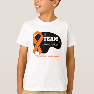 Camiseta Personalice el nombre del equipo - leucemia