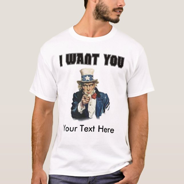 Camiseta Personalice - el tío Sam (Anverso)
