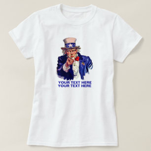 Camiseta Personalice el tío Sam