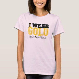 Camiseta Personalice el uso de Cáncer infantil de Cinta de
