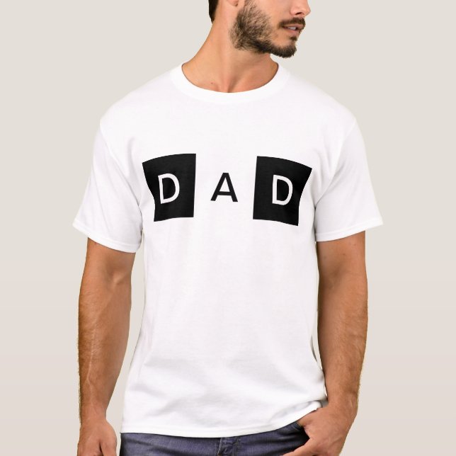 Camiseta Personalice este diseño de texto original - DAD (Anverso)