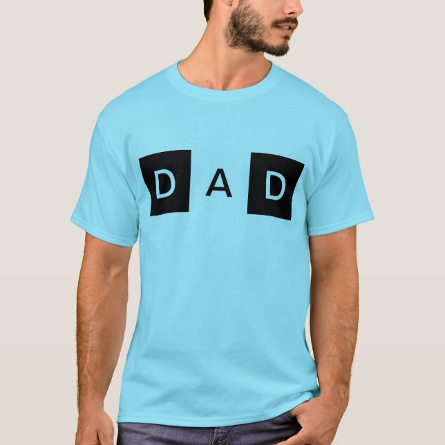Camiseta Personalice este diseño de texto original - DAD (Anverso)