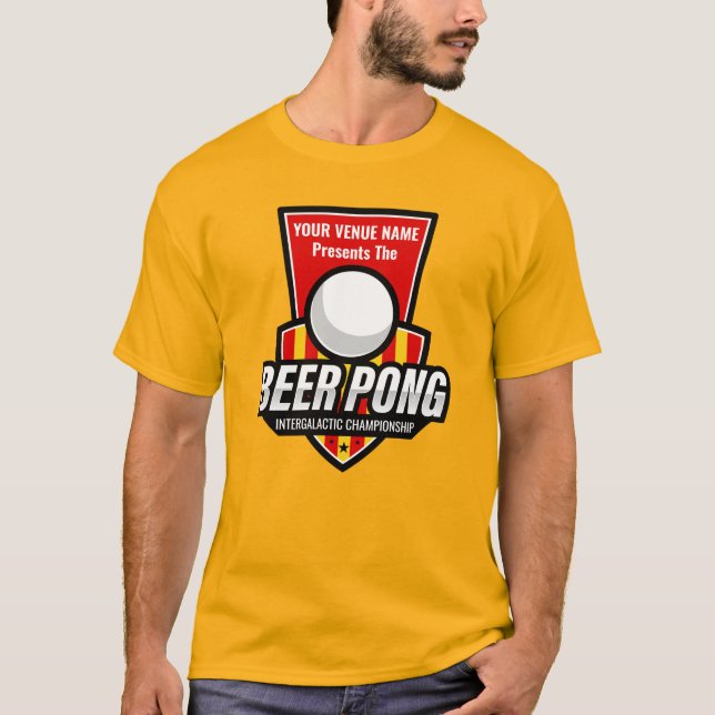Camiseta Personalice Este Logo De Beer Pong (Anverso)