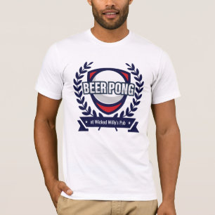 Camiseta Personalice este logotipo de Beer Pong