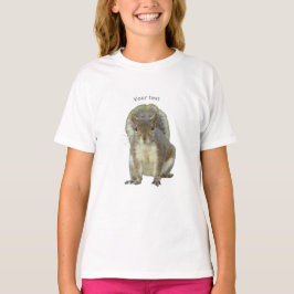 Camiseta Personalice la cara a cara de la ardilla linda