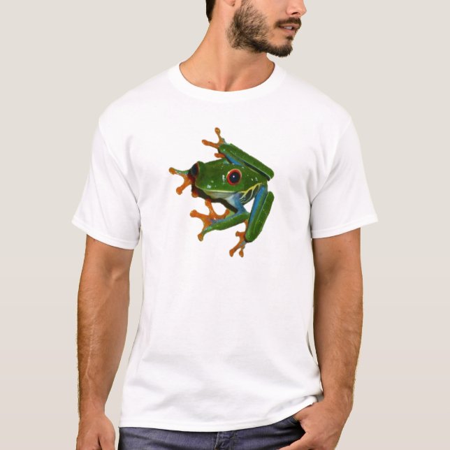 Camiseta Personalice la rana observada rojo de Costa Rica (Anverso)