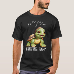 Camiseta Personalice Mantenga la calma y levante la tortuga