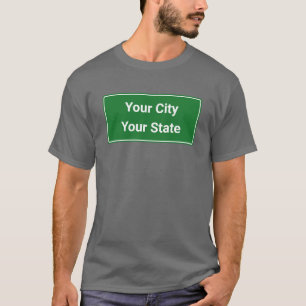 Camiseta Personalice / Personalizar con su ciudad y estado