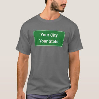 Camiseta Personalice / Personalizar con su ciudad y estado