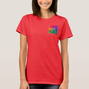 Camiseta Personalice su logotipo comercial Plantilla de col
