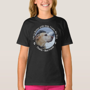 Camiseta Personalice su propia foto de Mascota de diseño de