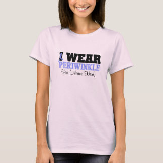 Camiseta Personalice Uso Cáncer De Estómago Periwinkle
