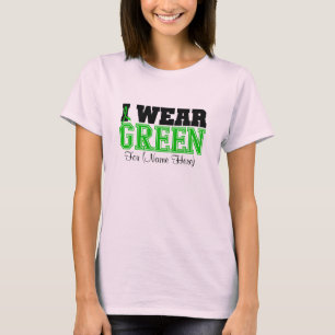 Camiseta Personalice Uso Cáncer De Riñón De Cinta Verde