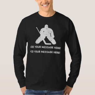 Camiseta Personalícelo, portero del hockey