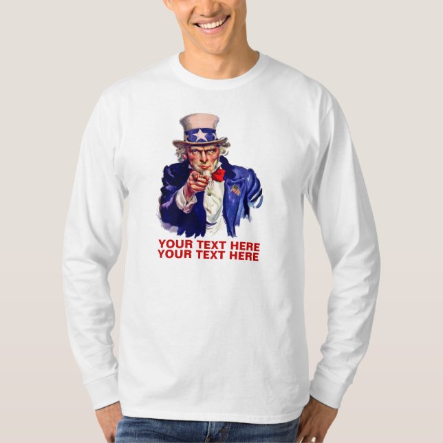 Camiseta Personalícelo tío Sam (Anverso)