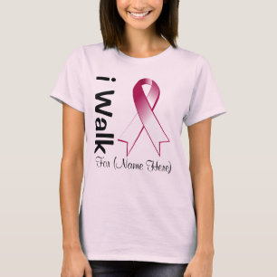 Camiseta Personalíceme caminan para el cáncer de cabeza y