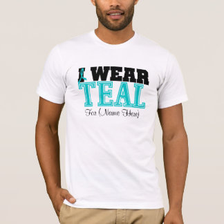 Camiseta Personalíceme llevan al cáncer ovárico verde