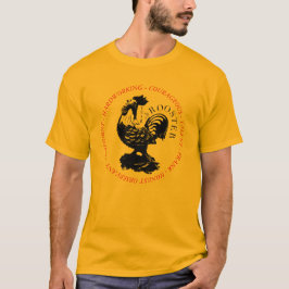 Camiseta Personalidad china de Año Rooster Aniversario Zodi