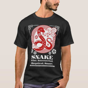 Camiseta Personalidad de la serpiente zodiaca china