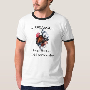 Camiseta Personalidad enorme del pequeño pollo
