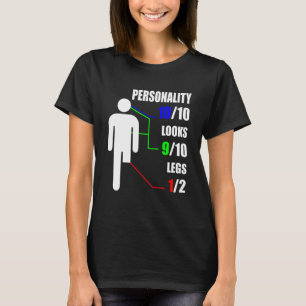 Camiseta Personalidad parece amputación de piernas