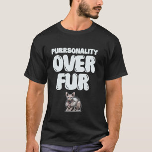 Camiseta Personalidad sobre el pelo Amante del gato Sphynx