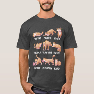 Camiseta Personalidades divertidas del gato para las mamás 